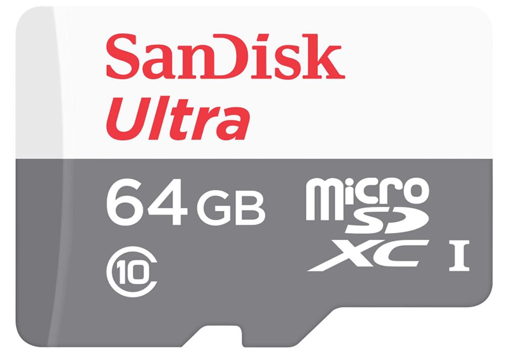 SanDisk Ultra 64GB microSDXC UHS-I Card - 100MB/s class 10 - SDSQUNR-0