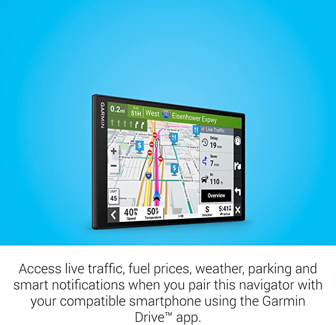 Garmin Drive Smart 86/ 8 Inch GPS Navigator with High-Resolution Maps and Garmin Voice Assist/  010-02471-00