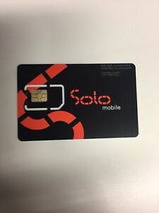 Solo Sim Card- Solo Standard-Sim Card - Non-Activated Sim Card Supporting Standard Sim Devices