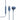 V3 Wired Earbuds Blue