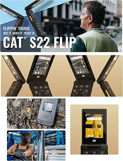 Caterpillar CAT S22 Flip/ 2.8" Touch Screen/ 16GB/ Android 11/ IP68 water resistant/Black/Single Sim