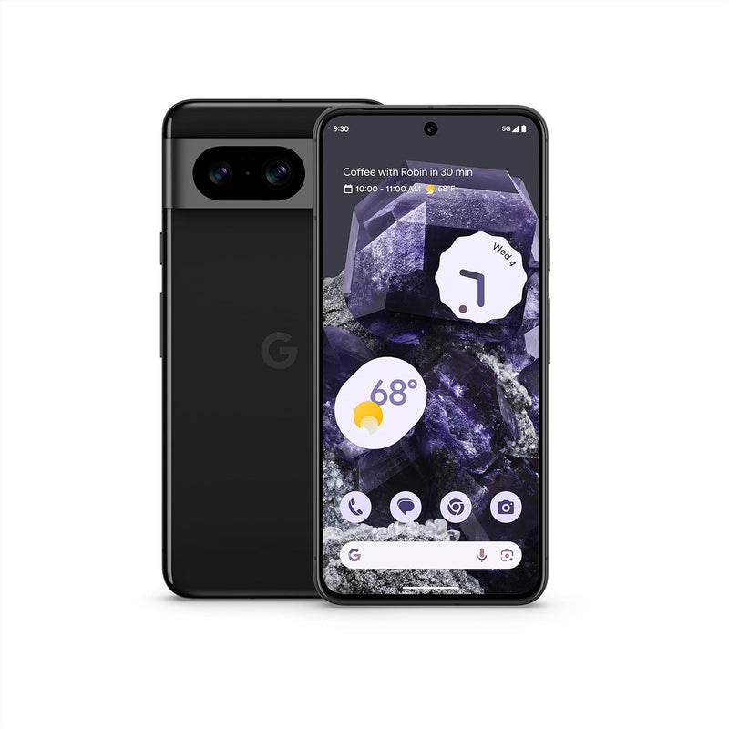 Google Pixel 8 Android Phone, 128GB, 6.2 Inch, Obsidian-Brand New