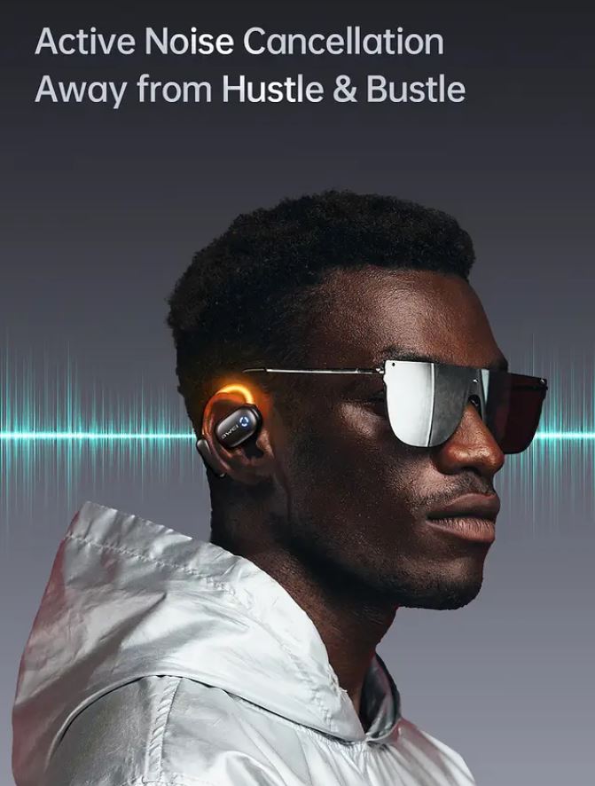 Awei TZ13 Wireless Over-Ear Earphones with ANC, Cool Appearance Design, Perfect for Night Running and Dark Environments