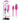 Colour Burst Charge & Sync Micro USB to USB-A Cable Pink