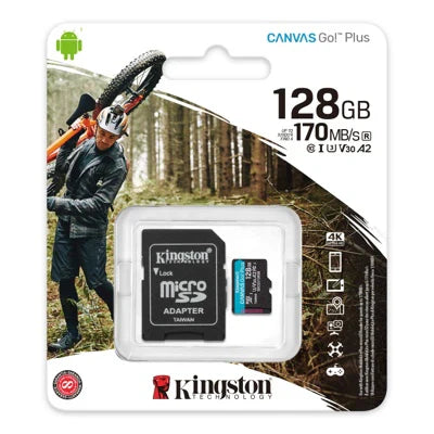 Kingston 128GB microSDHC Card -UHS-I speeds up to 100MB/s (Copy)