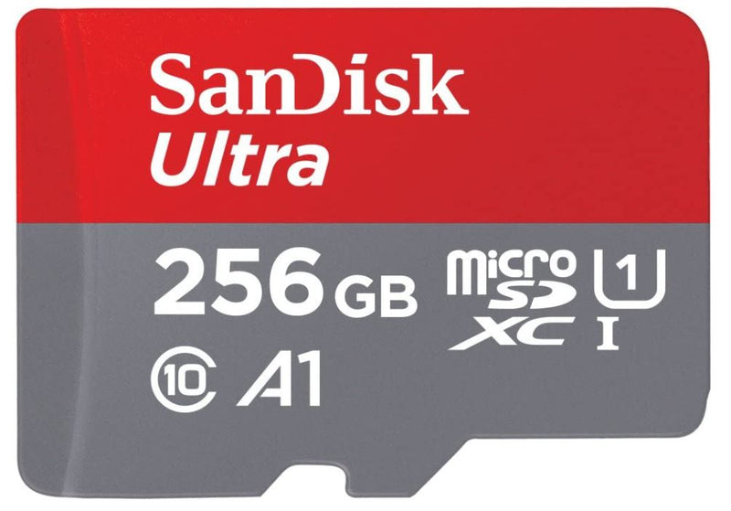 SanDisk 256GB Ultra Microsdxc UHS-I Memory Card - 100MB/S, C10, U1, Full HD, A1, Micro SD Card - SDSQUAR-256G-GN6MN/ 619659176570