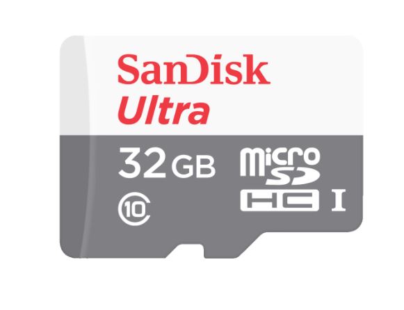 SanDisk Ultra 32GB microSDHC UHS-I Card - 100MB/s class 10 - SDSQUNR-032G-GN3MN/ 619659184384