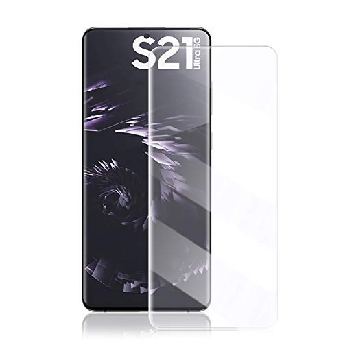 Samsung S21 ULTRA Double Spade Japanese Tempered Glass/SM-G998B/SM-G998B/SM-G998U/SM-G998U1/SM-G998W/SM-G998N/SM-G9980/6.8 inch(Full Cover)(Case Friendly) (Edge Glue)(Black Border)(Single No Packaging)