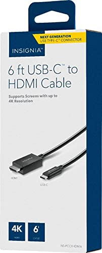 Insignia 6ft USB-C to HDMI Cable -A Stock
