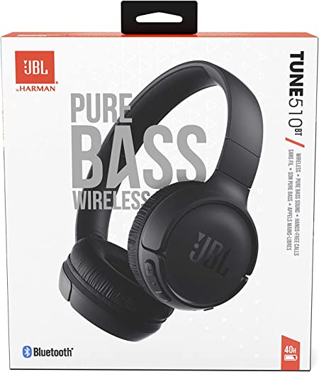 JBL TUNE 510BT Pure Bass Wireless On-Ear Bluetooth Headset