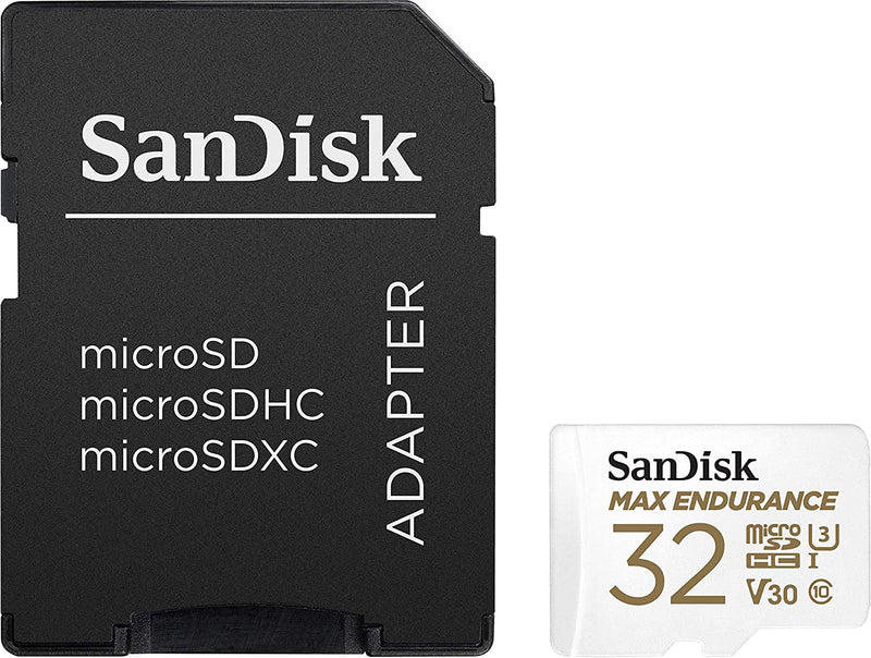 SanDisk 32GB Max Endurance card  Memory Card - 100MB/S READ, 40MB/S WRITE Full HD, A1, Micro SD Card - SDSQUAR- 032G-GN6IA/ 619659178480