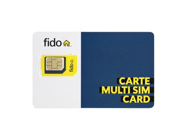 Fido Multi Sim Card- Fido Multi-Sim Card - Non-Activated Sim Card Supporting Nano, Micro and Standard Sim Devices