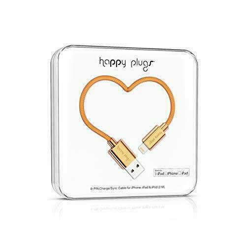 Happy Plugs 8-PIN Charge/Sync Cable for iPhone, iPad & iPod (Gold)