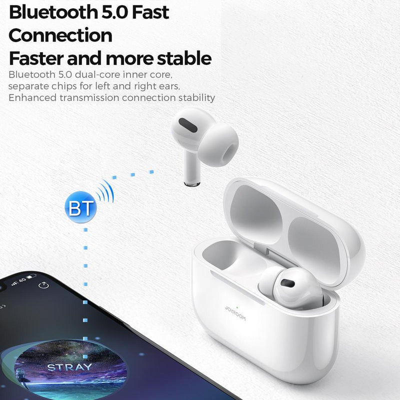 JOYROOM JR-T03S Pro Bluetooth 5.0 ANC TWS Noise Reduction Earphone with Charging Box and Free Carrying Case
