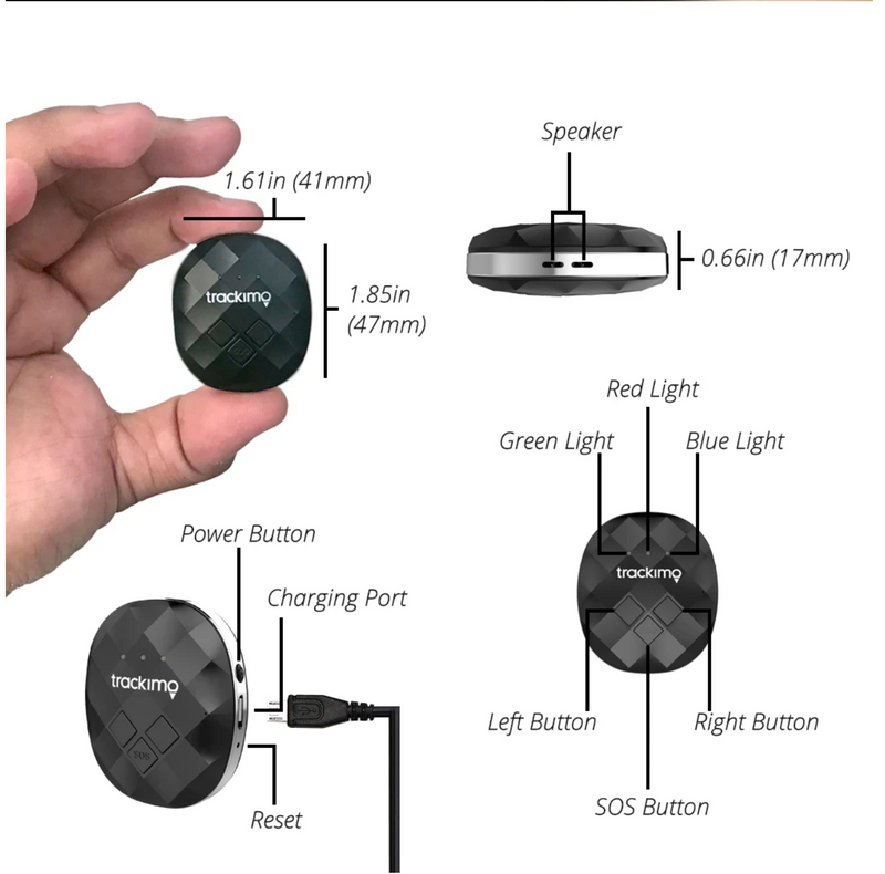 Trackimo 3G Guardian Tracker- Designed for Pets, Kids and Elders