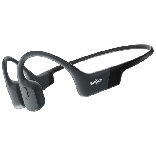 SHOKZ OpenRun (AfterShokz Aeropex) - Open-Ear Bluetooth Bone Conduction Sport Headphones - Sweat Resistant Wireless Earphones for Workouts and Running - Built-in Mic, with Headband