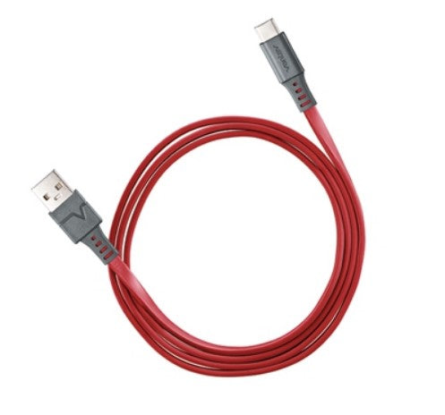 USB to Type-C Cable Ventev Chargesync /Type A-C/RedCable/Tangle-Free,Rapid Charging up to 3A/3.3ft