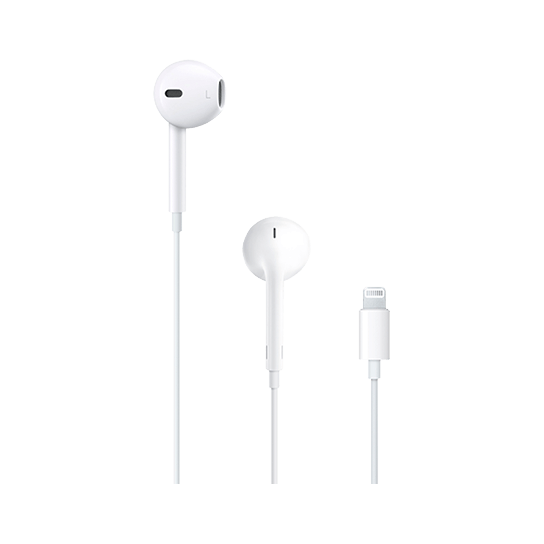 Apple EarPods with Lightning Connector/iPhone7/7+/8/8+/X/Xs/XsMax/Xr/11/11Pro/11Pro Max upto iPhone 13-A Stock