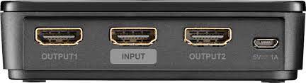Rocketfish 2-Output HDMI Splitter with 4K and HDR Pass-Through- A Stock
