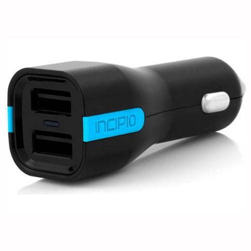 INCIPIO DUAL USB CAR CHARGER 1AMP
