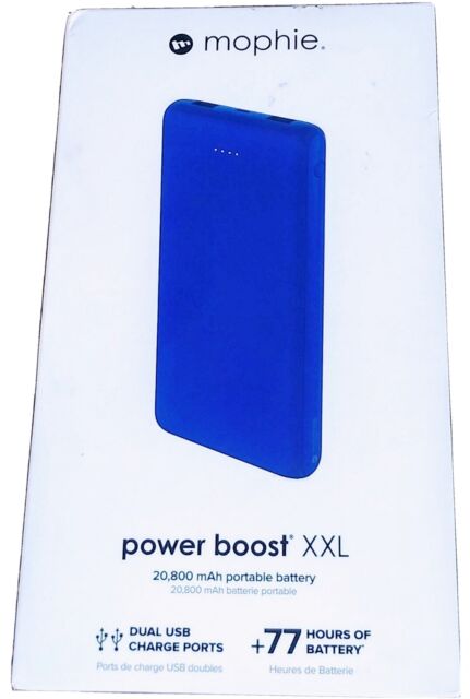Mophie Power boost XXL 20,800 mAh Portable battery Blue